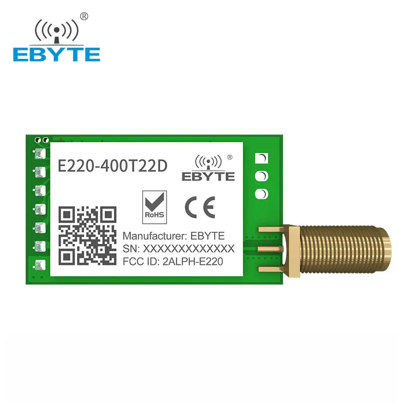 LoRa 433MHz LLCC68 470MHz Wireless Module 22dBm Long Range 5km EBYTE E220-400T22D SMA-K UART RSSI Transmitter Receiver SEMTECH