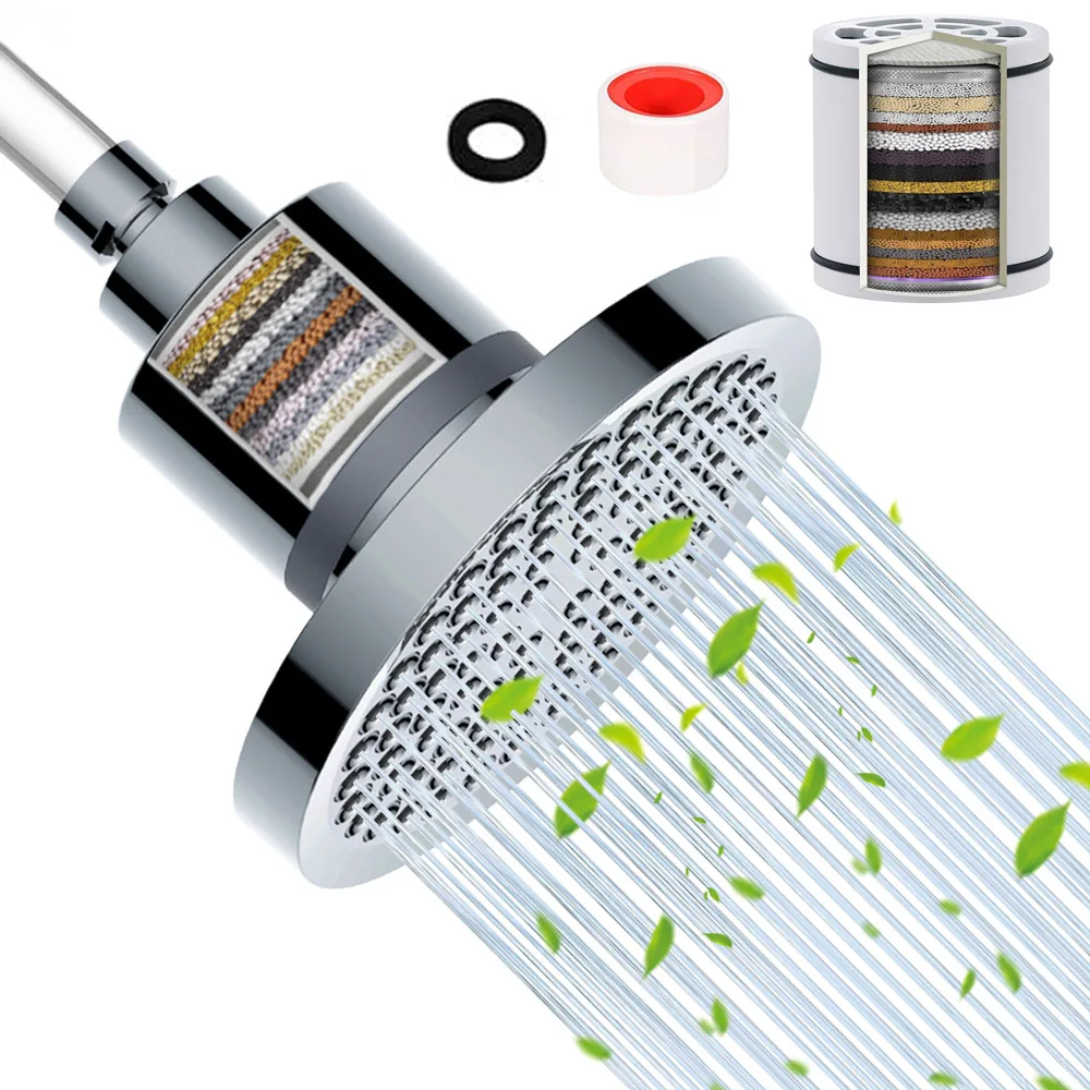 Cross-border 6-inch Pressurized Filter Top Spray, North America, Europe, America, Foreign Trade Bathroom Shower Head,