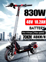 Y600 2024 EU New 830W Adult Electric Scooter 48v 18.2ah Max Speed 45km/h Hydraulic Brake Removable Seat Foldable Escooter