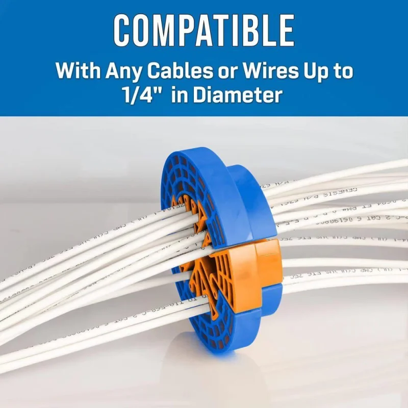 Rede Carding Device Cable Comb, Deitado e Carding Tools, à prova de fogo, ABS Plástico, Genérico, Categoria 5 e 6