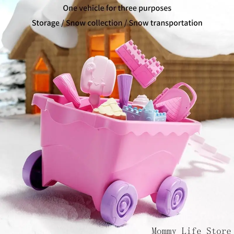Kreatives Strandspielset aus ABS-Sand, inklusive Eimer, Schaufel und Rechen_voghion.com