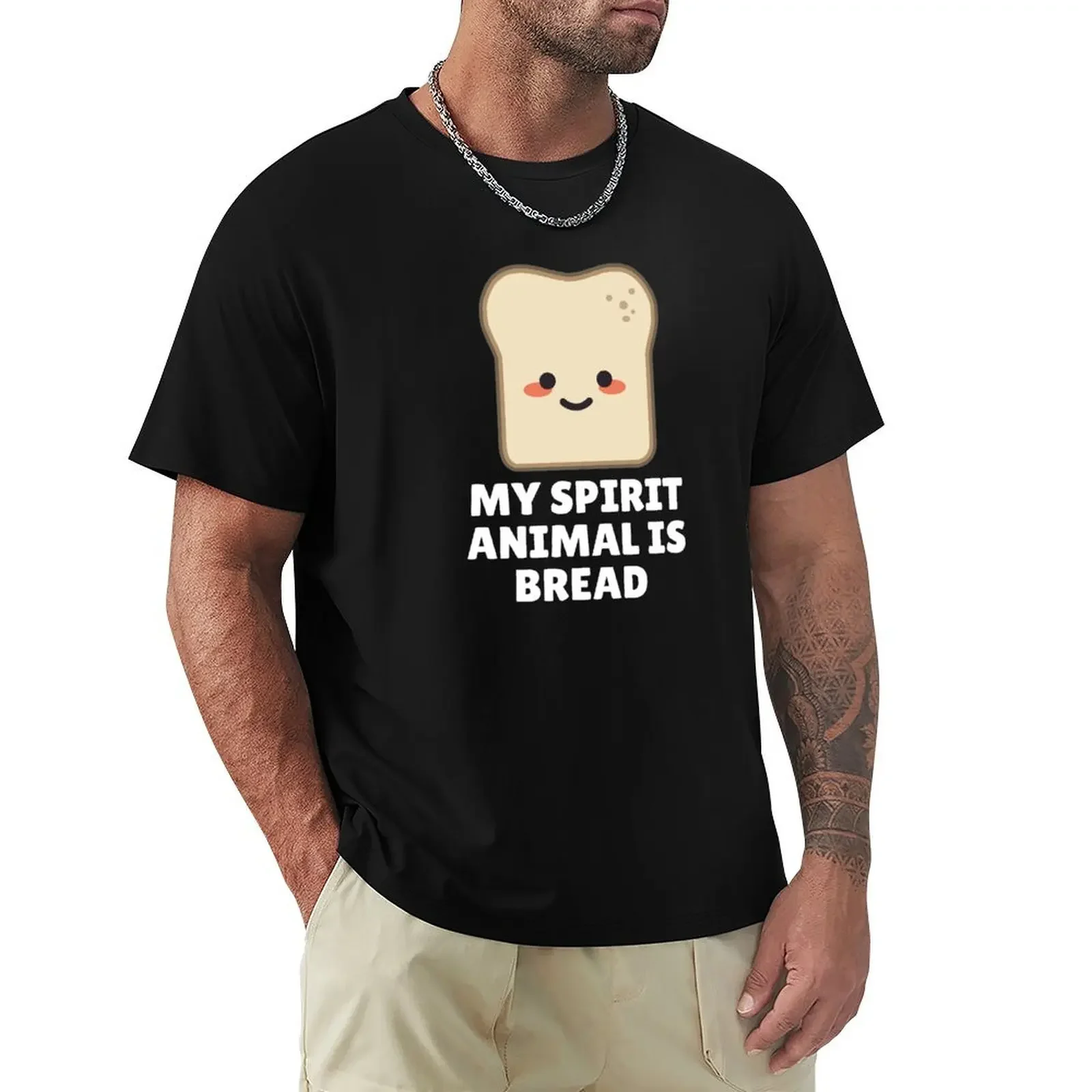 My Spirit Animal Is Bread T-Shirt oversized graphic tee blue archive Blouse for a boy t shirt men