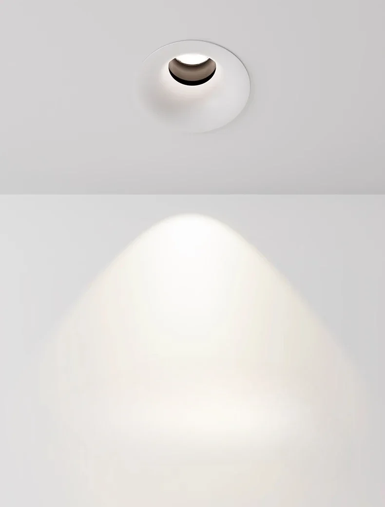 

Borderless eye protection downlight small hill spotlight embedded living room anti-glare high color rendering