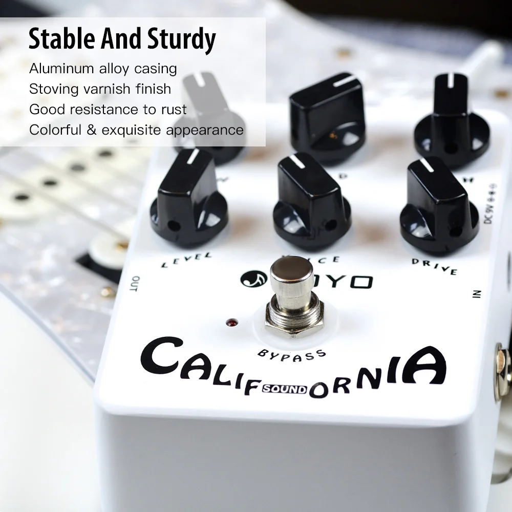 JOYO JF-15 CALIFORNIA SOUND Overdrive/Boost Guitar Effect Pedal Brilliant on Bass Simulate Sound from Amplifier MK-II view 5