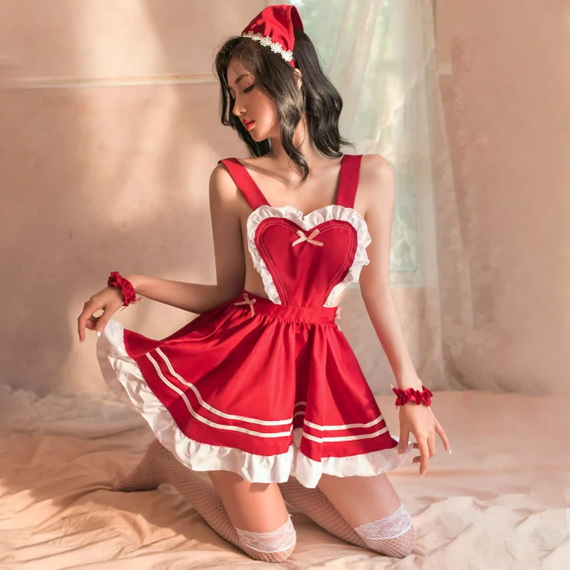 Sexy Maid Cosplay Costume Women Anime Sweet Servant Girl Uniform Erotic Lingerie Dress Suit Temptation Sex Porn Role Play Outfit