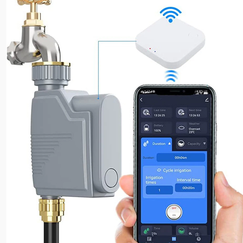 Zigbee Smart Watering Timer Valve Sprinkler Drip Irrigation Systems Home Water Flowing Recorder Controller APP Remote Control