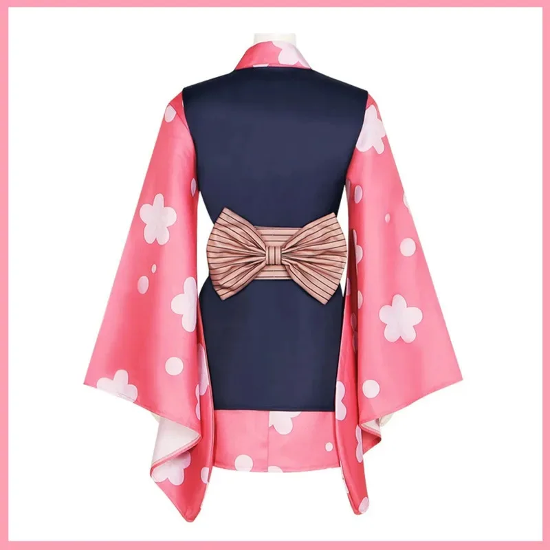 أنيمي ماكومو تأثيري حلي شعر مستعار قناع ثوب الكيمونو الياباني فستان البشكير سترة امرأة لطيف Kawaii هالوين ملثمين الكرة البدلة vl;6