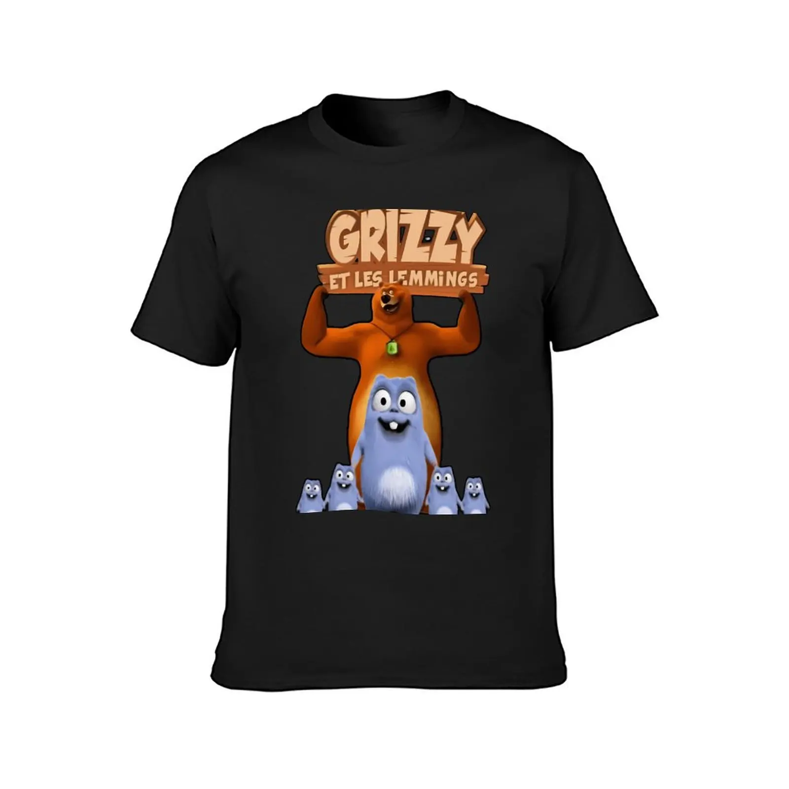 Grizzy and lemmings Active T-Shirt oversizeds aesthetic clothes men clothings