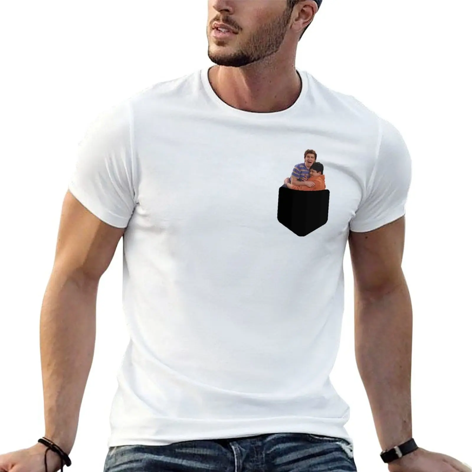 

Drake and Josh Pocket Baseball Tee T-Shirt mens graphic t shirts t shirt men 100% cotton luxury brand T-Shirt