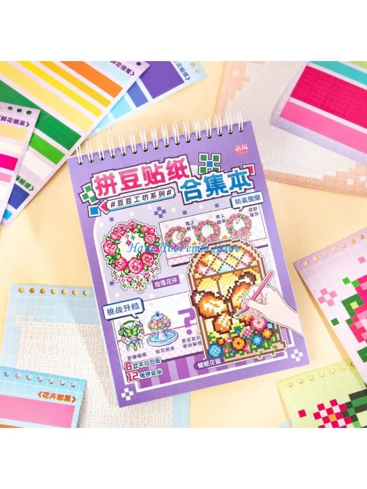 H37F Portable Childrens Sticker Book for Children Student Adult Travel and Outdoor