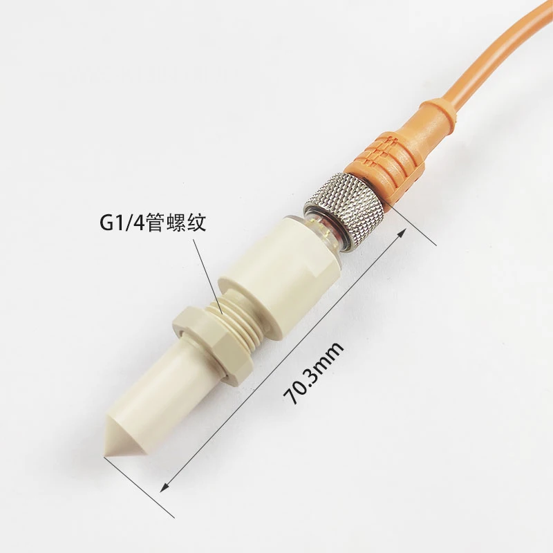 Sensor de nível líquido forte, resistente a ácidos e álcalis, sensor de nível de contato de eletrólito de pasta líquida química PEEK WKC-K1304