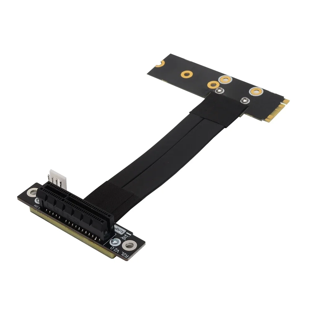 Imagem -06 - Pci-e M.2 Ngff Nvme Ssd M-key para Pci-e x4 Riser Card Adapter 4p Sata Power Gpu Pci Express 4x para m2 M-key Cabo de Extensão Gen3.0