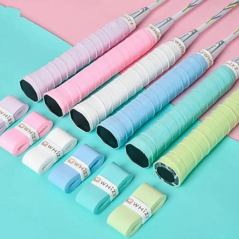 Soft Touch Badminton Grip Tape Adhesive Backing Shock-Absorbing Racket Grip Tape Anti Slip Wear-resistant Handle Grip Wrap