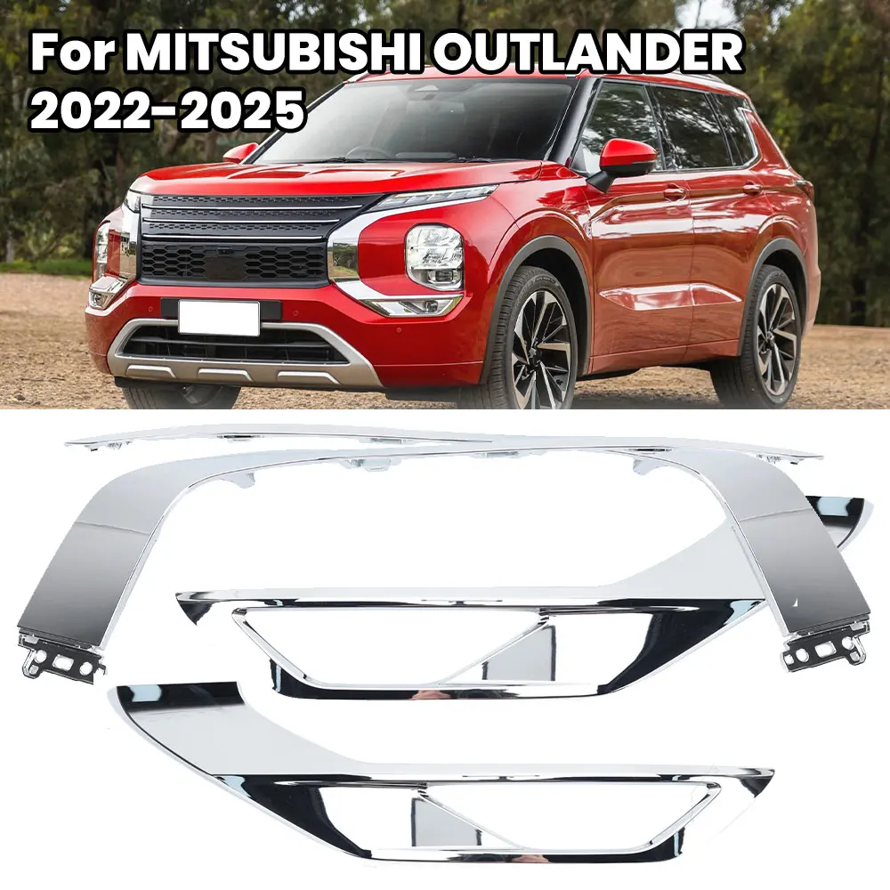 

Для Mitsubishi outlander 2022-2024 передние противотуманные фары, крышка фары, гоночная решетка, наклейки, декоративная полоса, автомобильные аксессуары