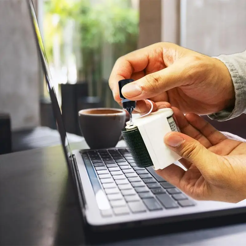 5ml Black Ink Oil Refills For Stamp Multifunctional Practical Stamp Roller AccessoriesWaterproof Privacy Protective Supplies