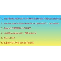 ZB-GW04 Adapter Zigbee 3.0 USB Dongle Zigbee Gateway Based on Silicon Labs EFR32MG21 Universal Support ZHA Zigbee2MQTT openHAB