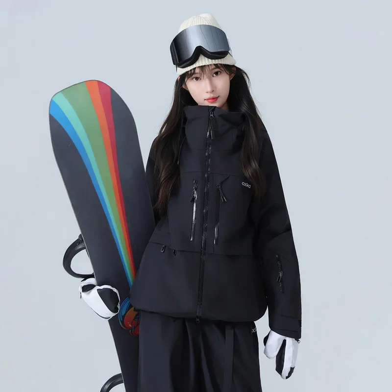 New Professional Male Female Ski Suit Set Loose Type Waterproof Couple Single and Double Board Keep Warm Ski Pants Ski Jackets