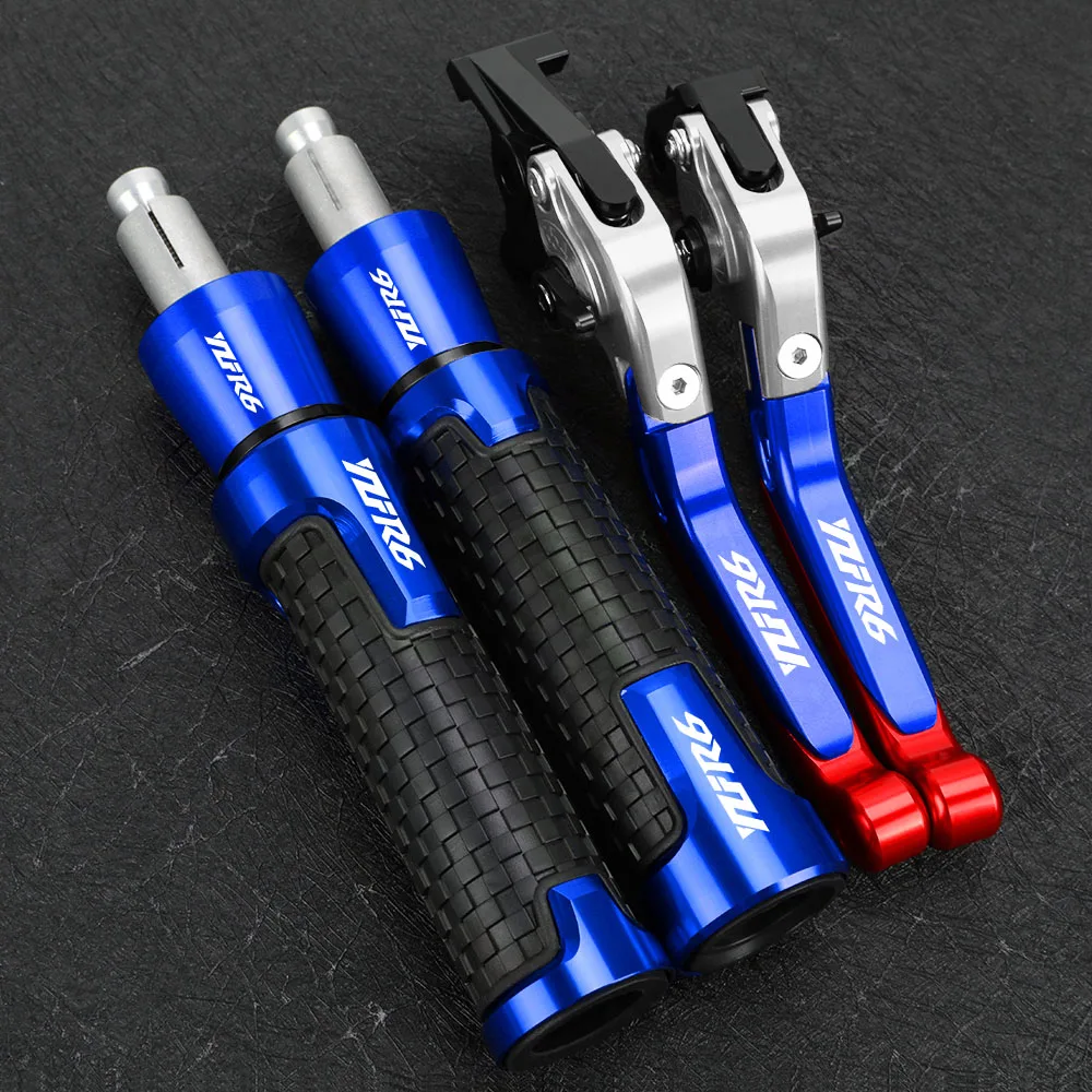 

FOR YAMAHA YZFR6 YZF-R6 1999 2000 2001 2002 2003 2004 Motorcycle Accessories Adjustable Brake Clutch Levers Handbar End Grips