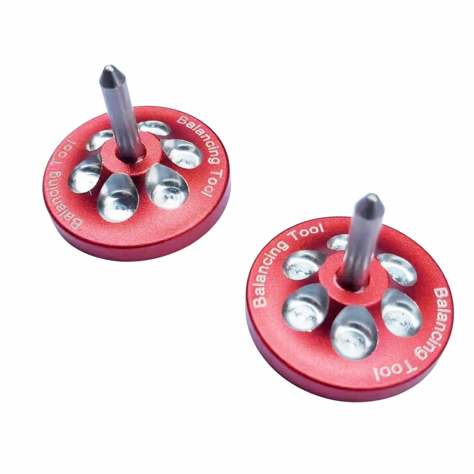 2 Pieces RC Chassis Balancing Tool | CNC-Machined Metal Construction, Low-Profile Circular Design, RC Balancing Tool with