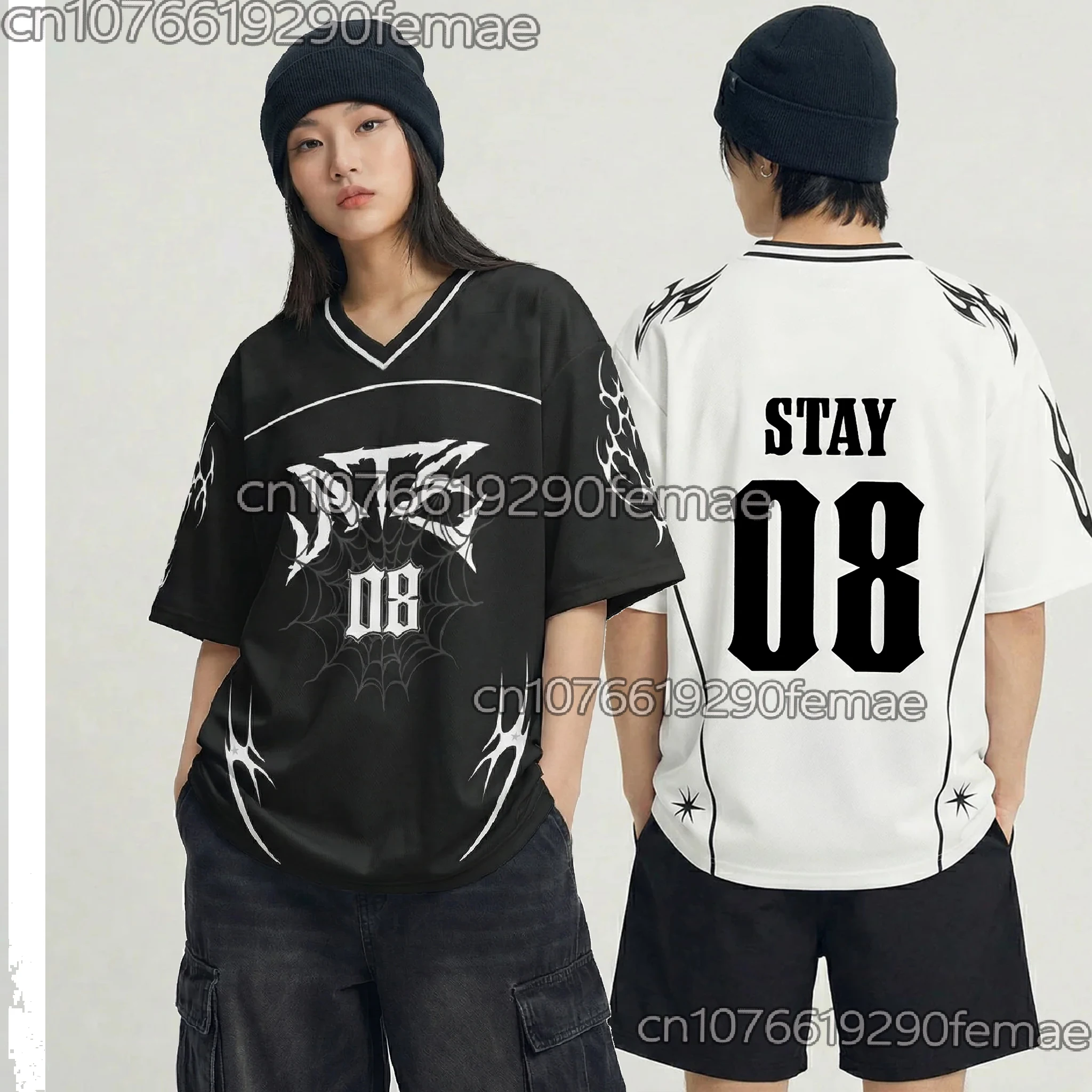 

Новая футболка Y2K 2026 с заниженной линией плеч STAR # Футболка унисекс в стиле KPOP для подростков, повседневная, для велоспорта, хип-хопа, сценических выступлений, вечеринок, спортивная