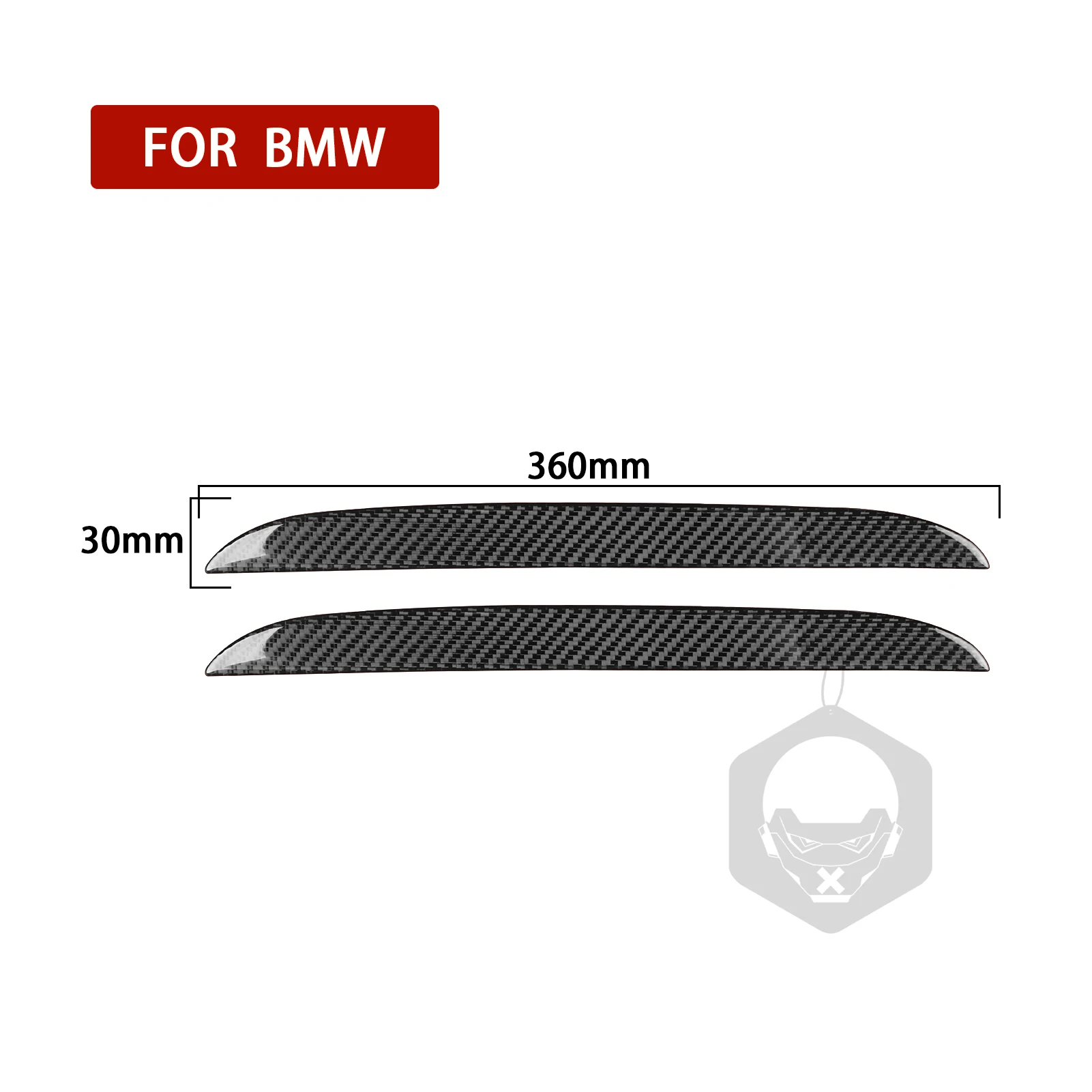 For BMW 7 Series F01 2009-2014 Carbon Fiber Seat Back Ambient Light Panel Trim Strip Car Interior Decoration Accessories Sticker