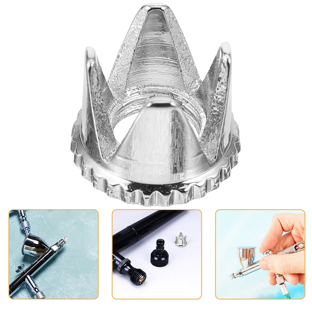 Ensemble de remplacement de capuchon de buse, 2 pièces, pièces de pulvérisation de précision durables, installation facile, Compatible avec les Kits d'aérographe à ongles, accessoires