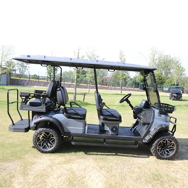 Custom Top Quality 48v Electric Push Golf Cart High Capacity 6 Seat Off Road Golf Cart