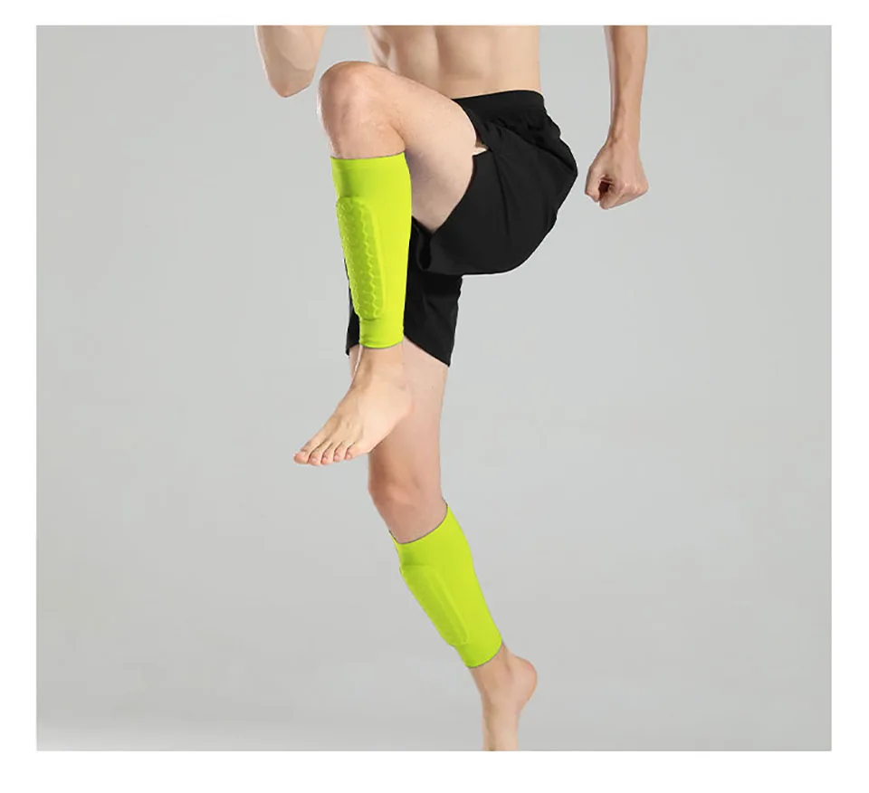 Loogdeel Honeycomb Fußball Schienbeinschoner Fußballschilde Sport Legging Schienbeinschoner Beinmanschetten Schutzausrüstung Schaftschutz – Detail 14