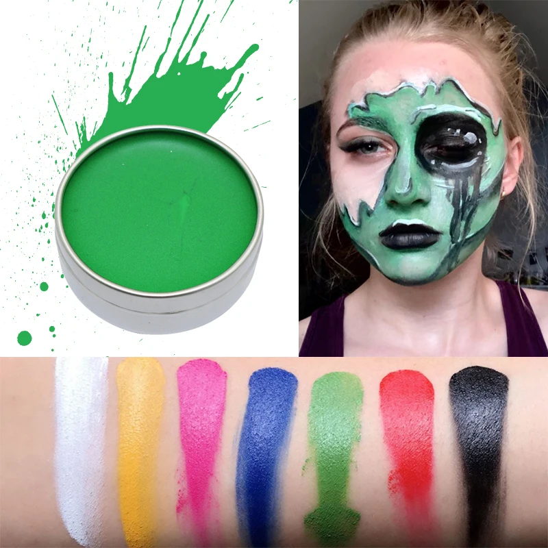 Pittura per il viso del corpo all'ingrosso 7 colori pittura artistica per la festa Halloween Fancy Carnivalshine Color Fancbody Body Paint bulk