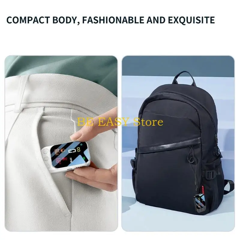 E28F كاشفات أول أكسيد الكربون الصغيرة CO درجة الحرارة الرطوبة شاشات عرض الضوء الخلفي للمنازل المطبخ الطابق السفلي التخييم