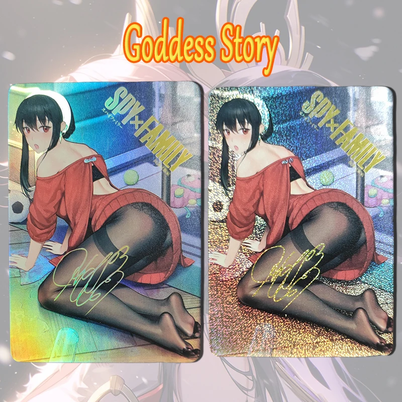 Anime Goddess Story York Forger Voice actor signature DIY homemade flash card ACG boy Toy collection Birthday Christmas gift