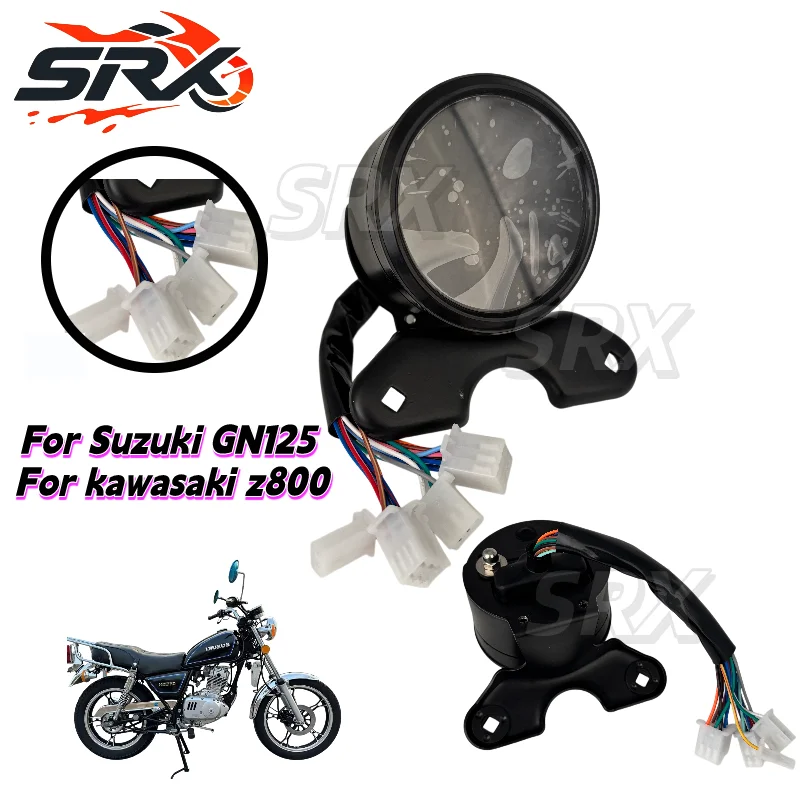 For kawasaki z800 Universal Motorcycle Speedometer Digital Moto Dashboard panel Tachometer Motocross Hour Counter