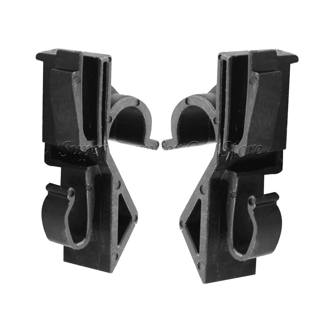 For Fiat Grande Punto Rear Parcel Shelf Clips Plastic Clamp Black Cramp 1 Pair 71719952 71719953 Interior Accessories