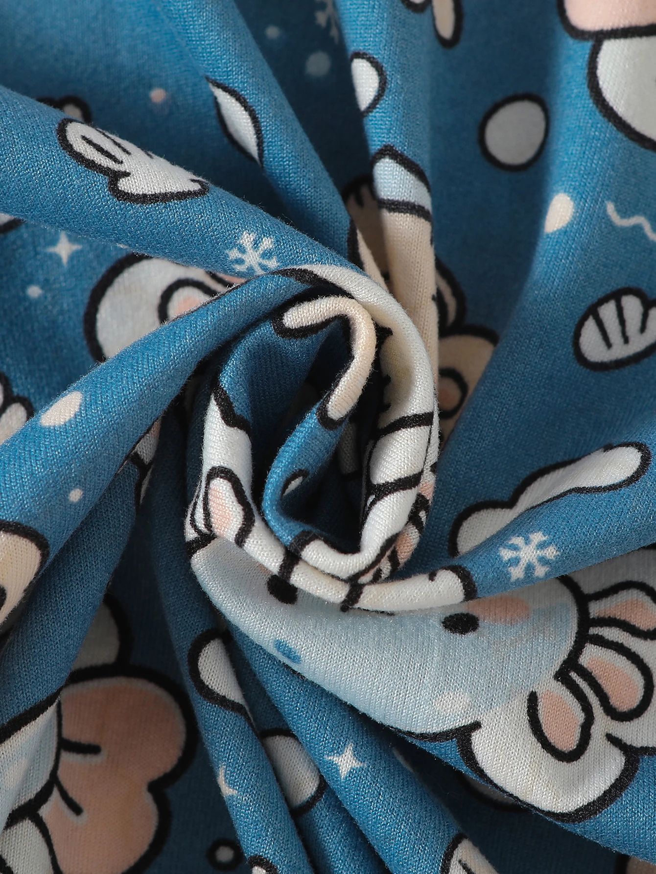 2-teiliger Kinder-Herbstanzug mit süßem Meerjungfrauen-Print, lässiger, warmer Anzug für Jungen und Mädchen, bequeme Hauskleidung, langärmelige Hose – Detail 12
