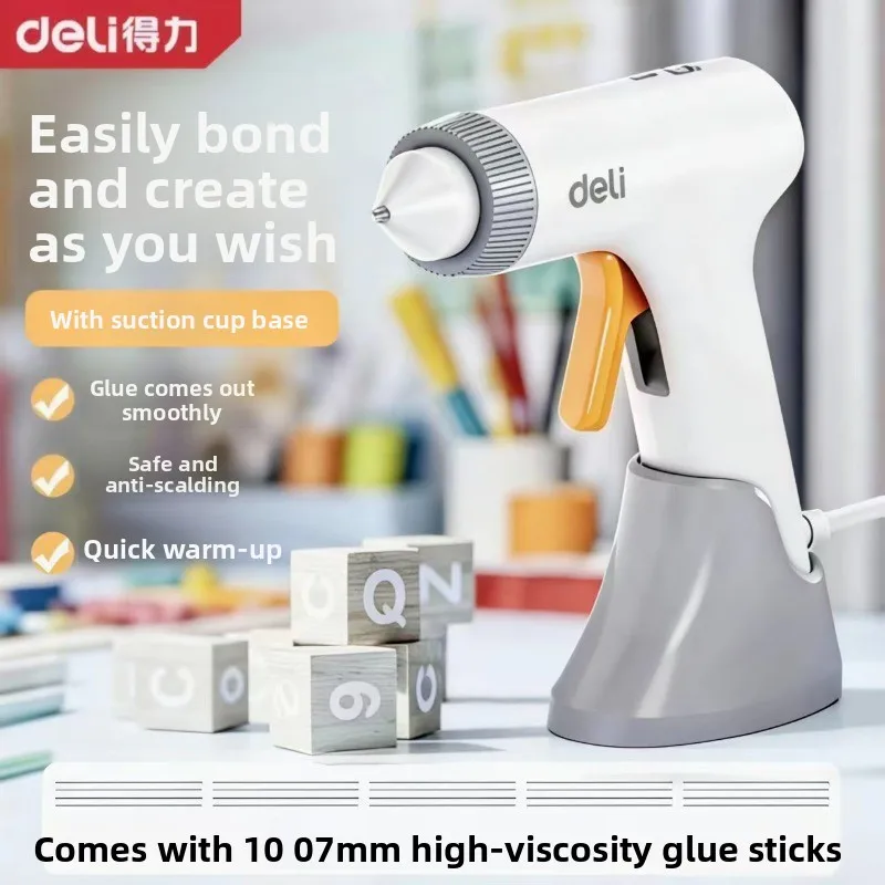 

Hot melt glue gun for high viscosity household children, plug-in DIY handmade hot melt gun 7-11mm suction cup base type glue gun