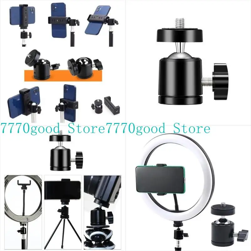 

31BA 360 Degree Rotating Metal Tripod Round Head For Photography And Videography