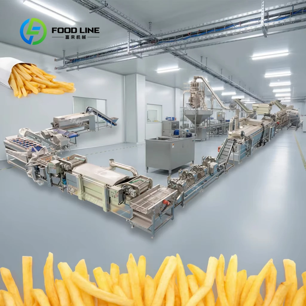 Customized Automatic 100Kg/H French Fries Production Line High Efficiency for Large-scale Industrial Food Processing