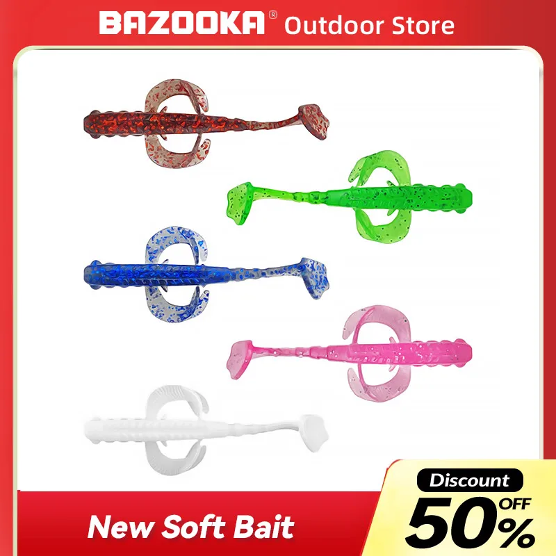 Bazooka-Fishing Lure Add Salt and Fishy Taste, Artificial Wobblers, Wobblers, Shore Vibration, Soft Bait, Pesca Accessories