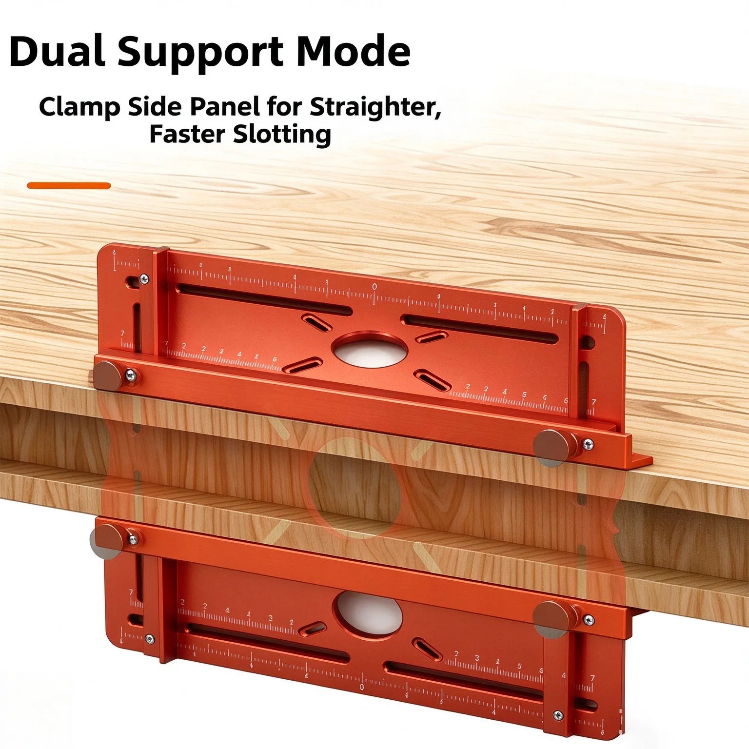 Wood Router Slotting Guide Bracket For Sakerplus Precision Cuts Large And Small Trimming Routers Stable Side Rails
