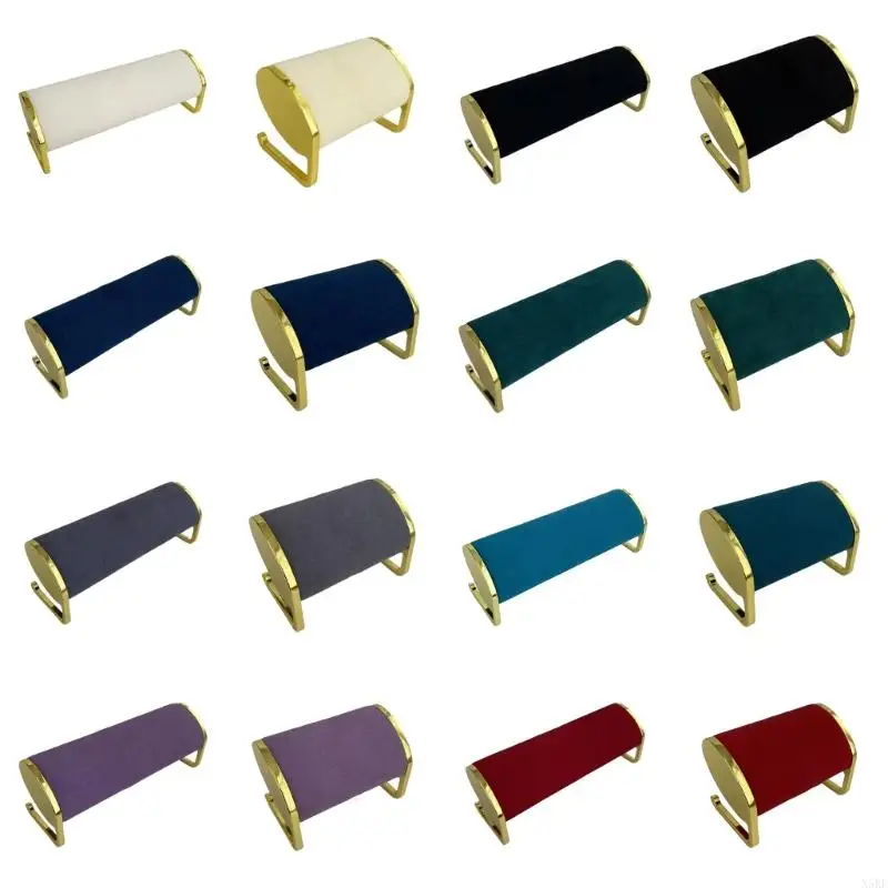 

Contemporary Bangle Display Stand Luxurious Plush Watch Bracelet Stand Long Display Organizers for Retail Stores
