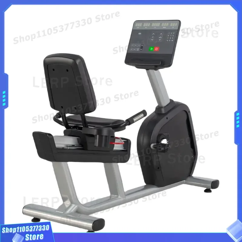 Horizontal Rotating Exercise Bike with Resistance System LCD Display Calorie Counter for Gym Aerobic Training Fitness