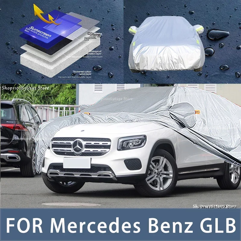 

For Mercedes Benz GLB Outdoor Protection Full Car Covers Snow Cover Sunshade Waterproof Dustproof Exterior Car accessories