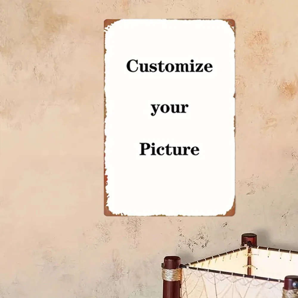 1 custom wooden sign - personalized text/photo /Logo wall decoration - 8