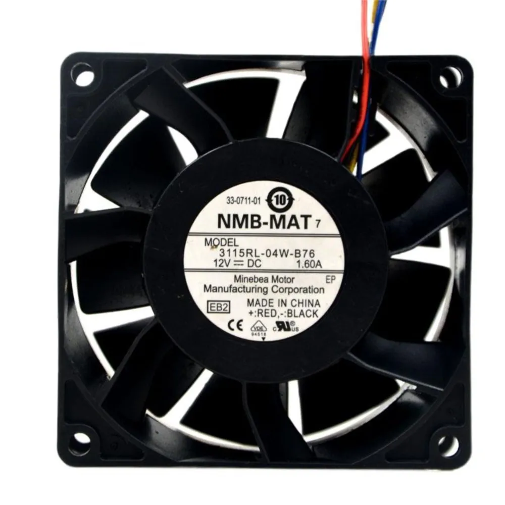 80mm mocny wentylator chłodzący pwm 12V 80X80X38 mm podwójne łożysko kulkowe 4-Pin PFR0812XHE DYTB0838B2U 3115RL-04W-B76