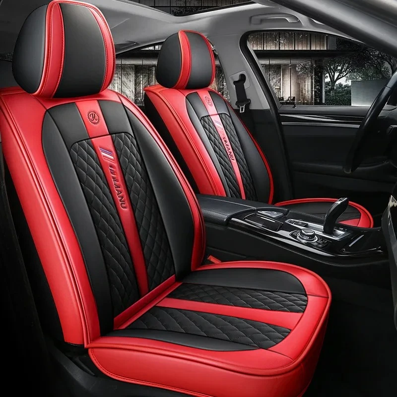 Full Enclosure Leather Car Seat Covers For VW All Models Polo Golf Passat CC Touran Tiguan Toureg Touareg Phaeton T-ROC