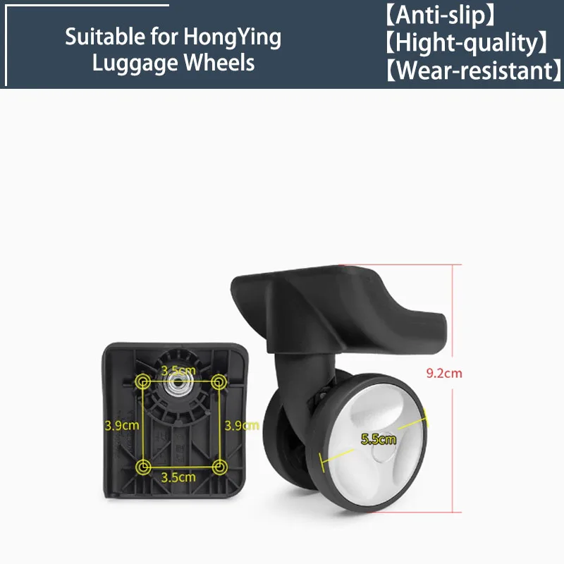 

2/4 Wheels Universal Wheels for HongYing L-M Swivel Wheels Luggage Accessories Replacement Trolley Parts for Suitcase