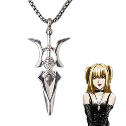 1PCS Anime Necklace Misa Misa Cosplay Unisex Pendant Necklaces Alloy Choker Accessories Jewelry Props Halloween Gifts Props