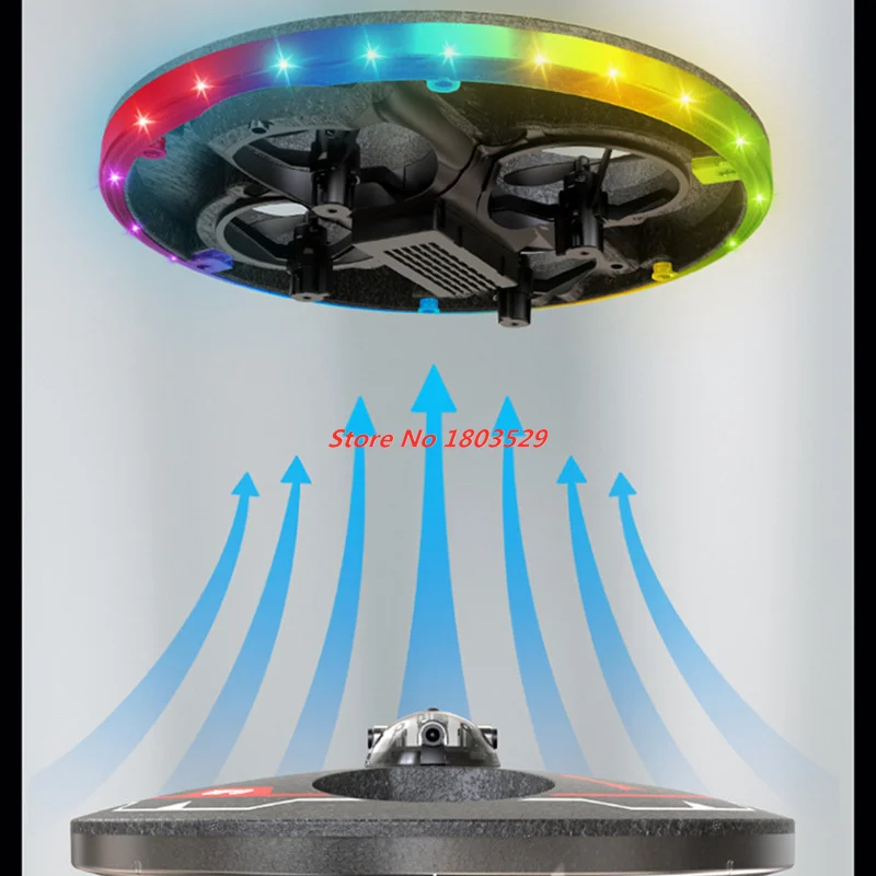 Dron de Control remoto con WIFI y FPV, cuadricóptero inteligente de 2,4G con WIFI, Control remoto, rotación de 360 °, OVNI Led colorido