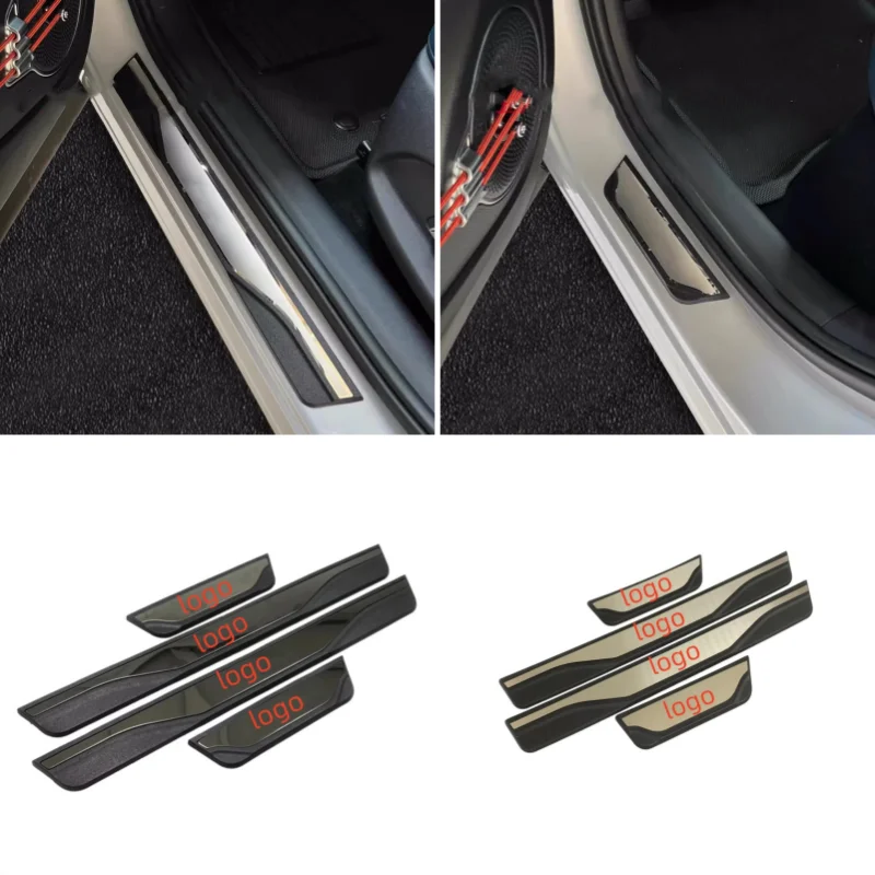 For Aito Wenjie M5 M7 M9 2022-2025 Interior Styling Door Sill Anti-Kick Decoration Bumper Sill Anti-Dirty Cover Stickers