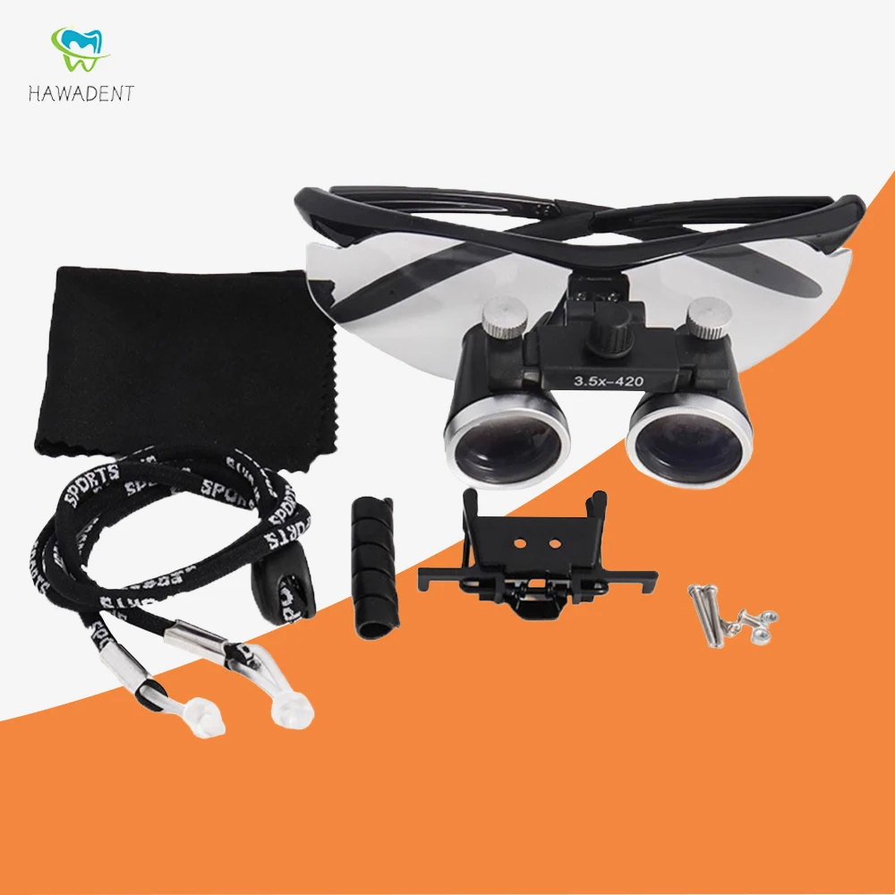 

Dentistry Binocular Magnifier 2.5X 3.5X Ultra-lightweight Optical Loupes 320-420mm Magnifying Glass for Dental Surgery